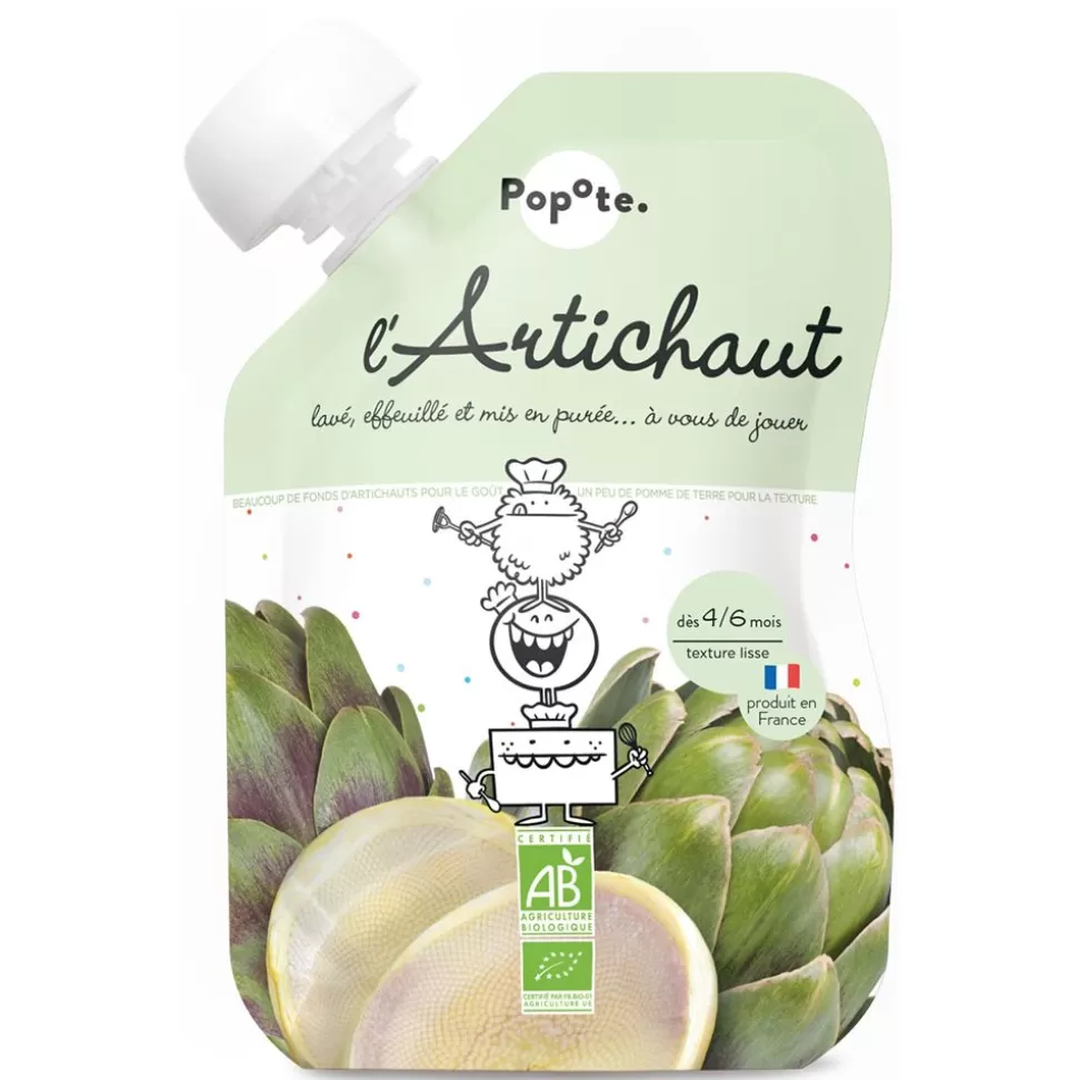 Gourde Repas Bio Artichaud - 120 G | Popote Flash Sale