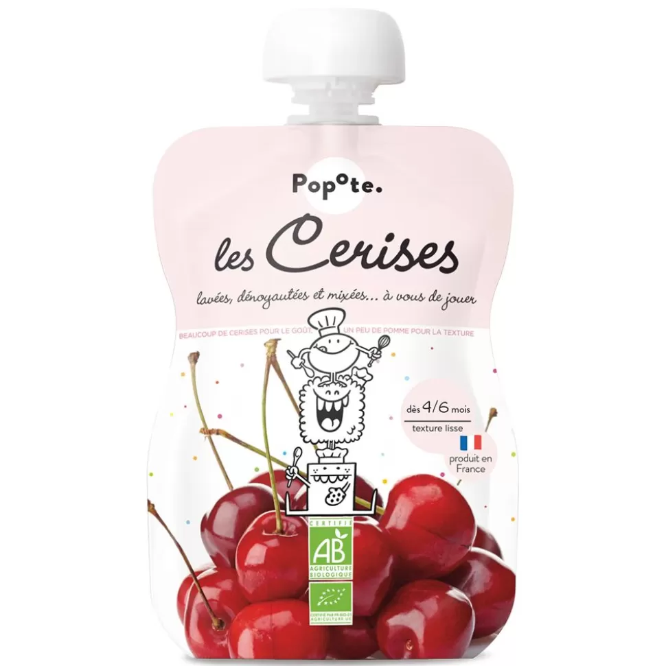 Gourde Repas Bio Cerises - 120 G | Popote Flash Sale