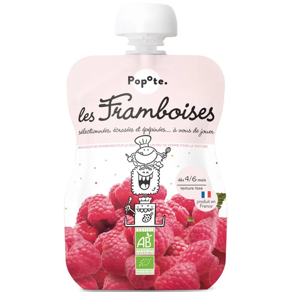 Gourde Repas Bio Framboises - 120 G | Popote Flash Sale