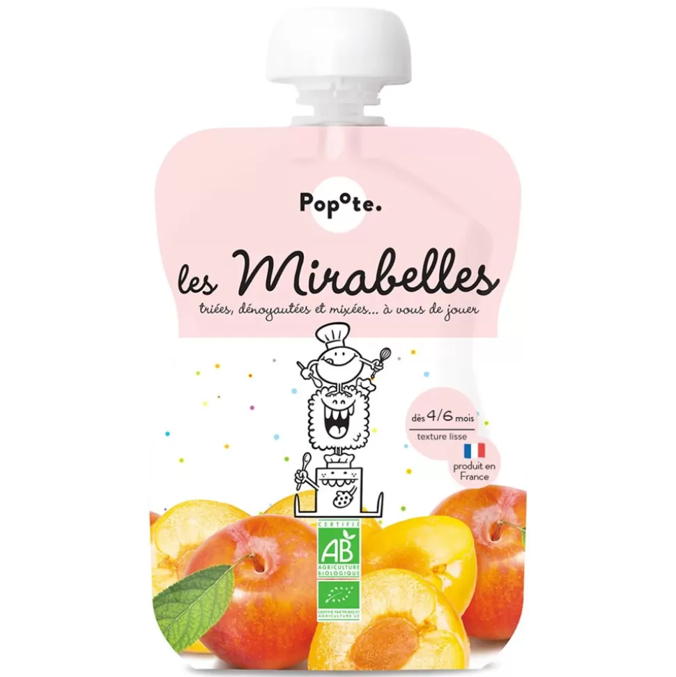 Gourde Repas Bio Mirabelles - 120 G | Popote Best