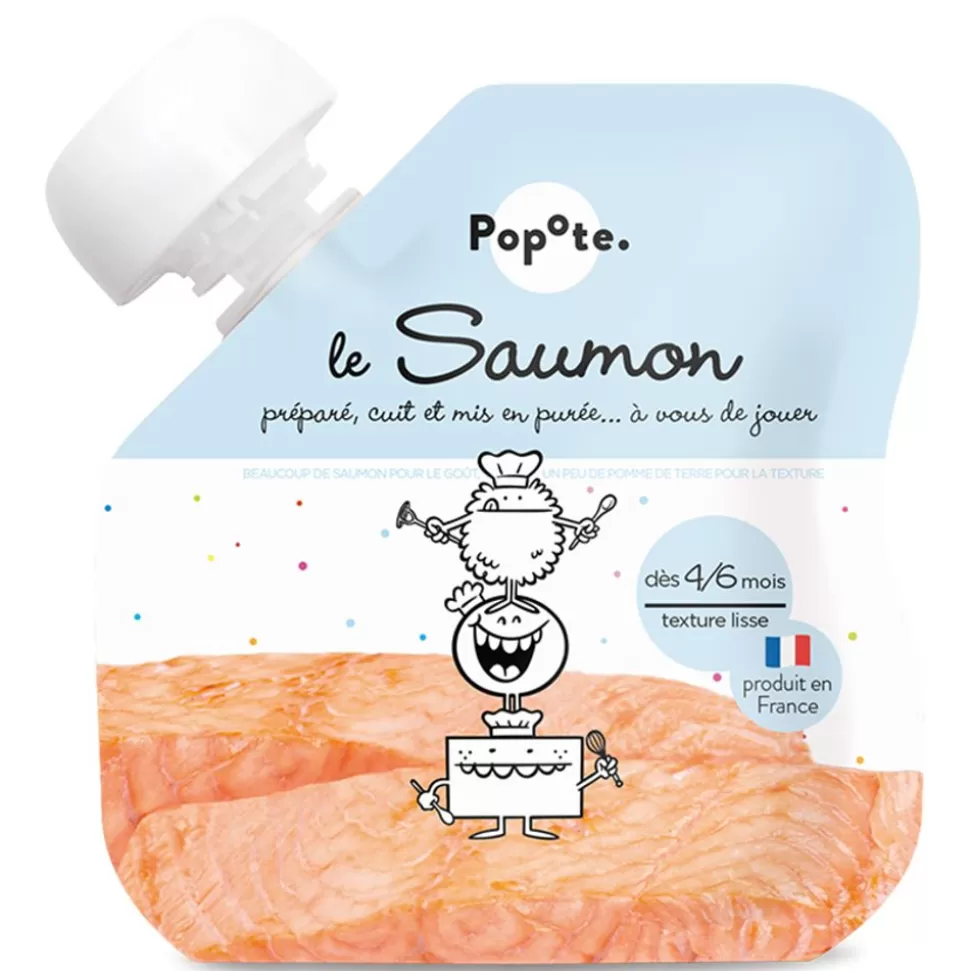 Gourde Repas Bio Saumon - 60 G | Popote Outlet