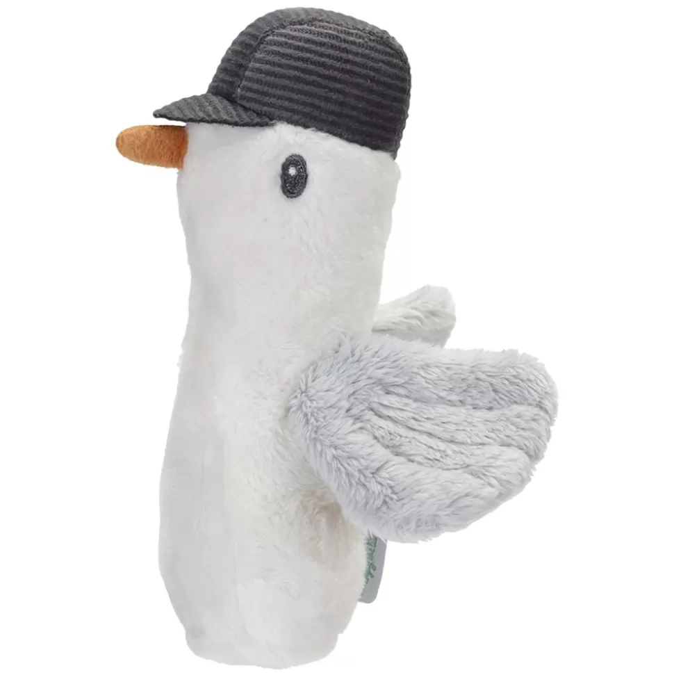 Hochet Peluche Mouette Sailors Bay - Blanc | Little Dutch Online