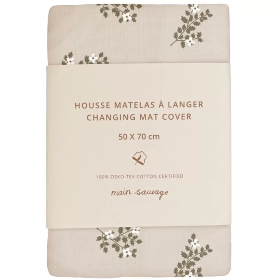 Housse De Matelas A Langer - Holly Flowers | Main Sauvage Cheap