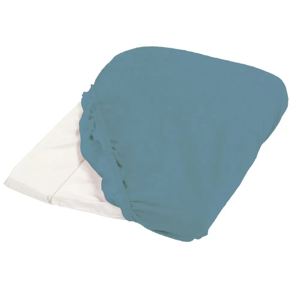 Housse De Matelas A Langer Eponge - Bleu Canard | Candide Sale