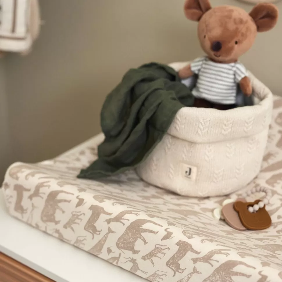 Housse Matelas A Langer - Animals Nougat | Jollein Fashion