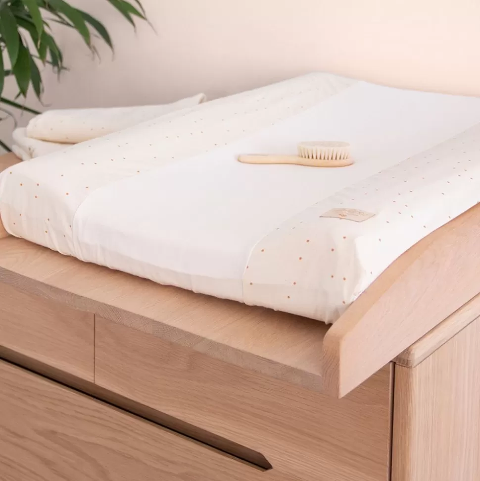 Housse Matelas A Langer Calma - Honey Sweet Dots & Natural | Nobodinoz Online