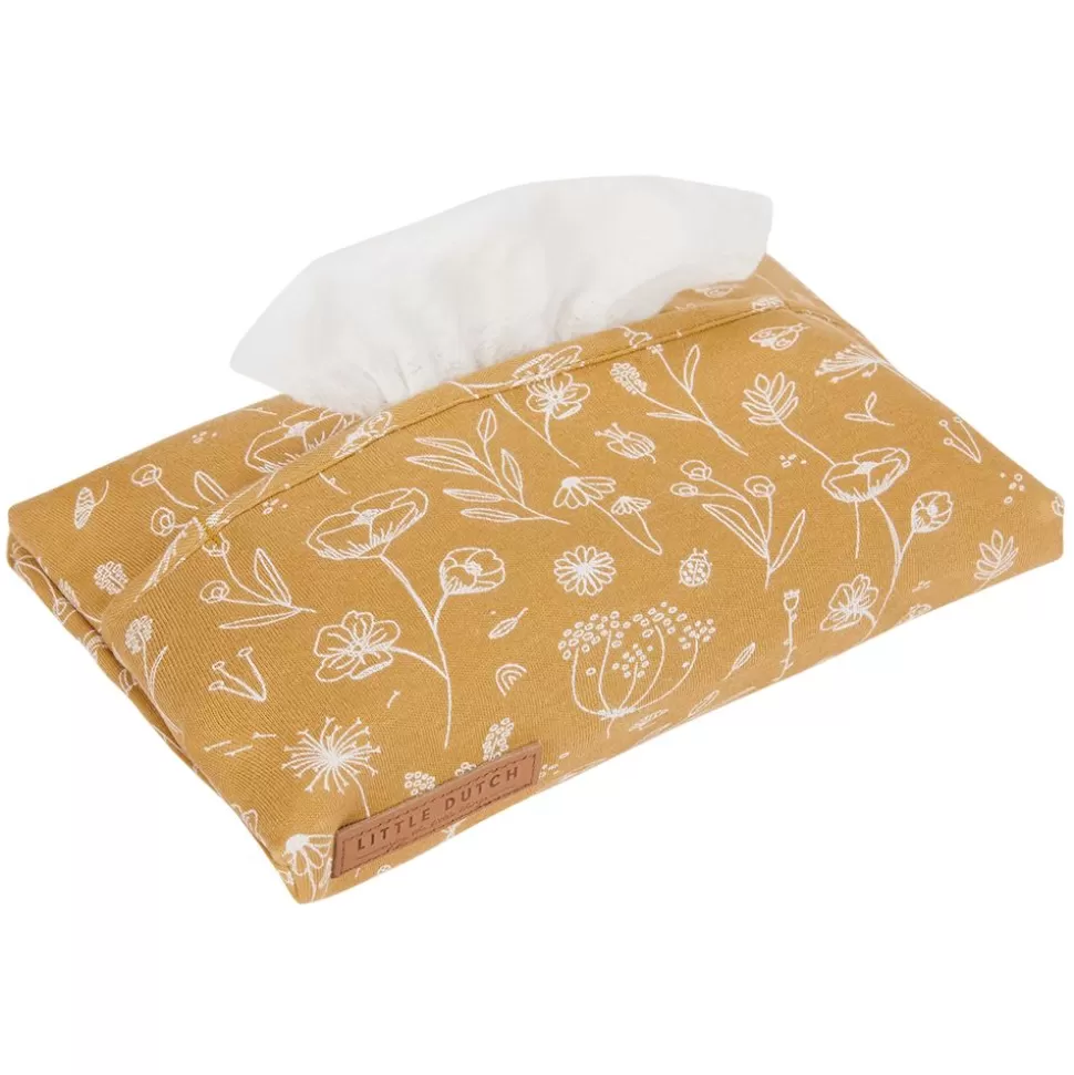 Housse Pour Lingettes Wild Flowers - Ochre | Little Dutch Online