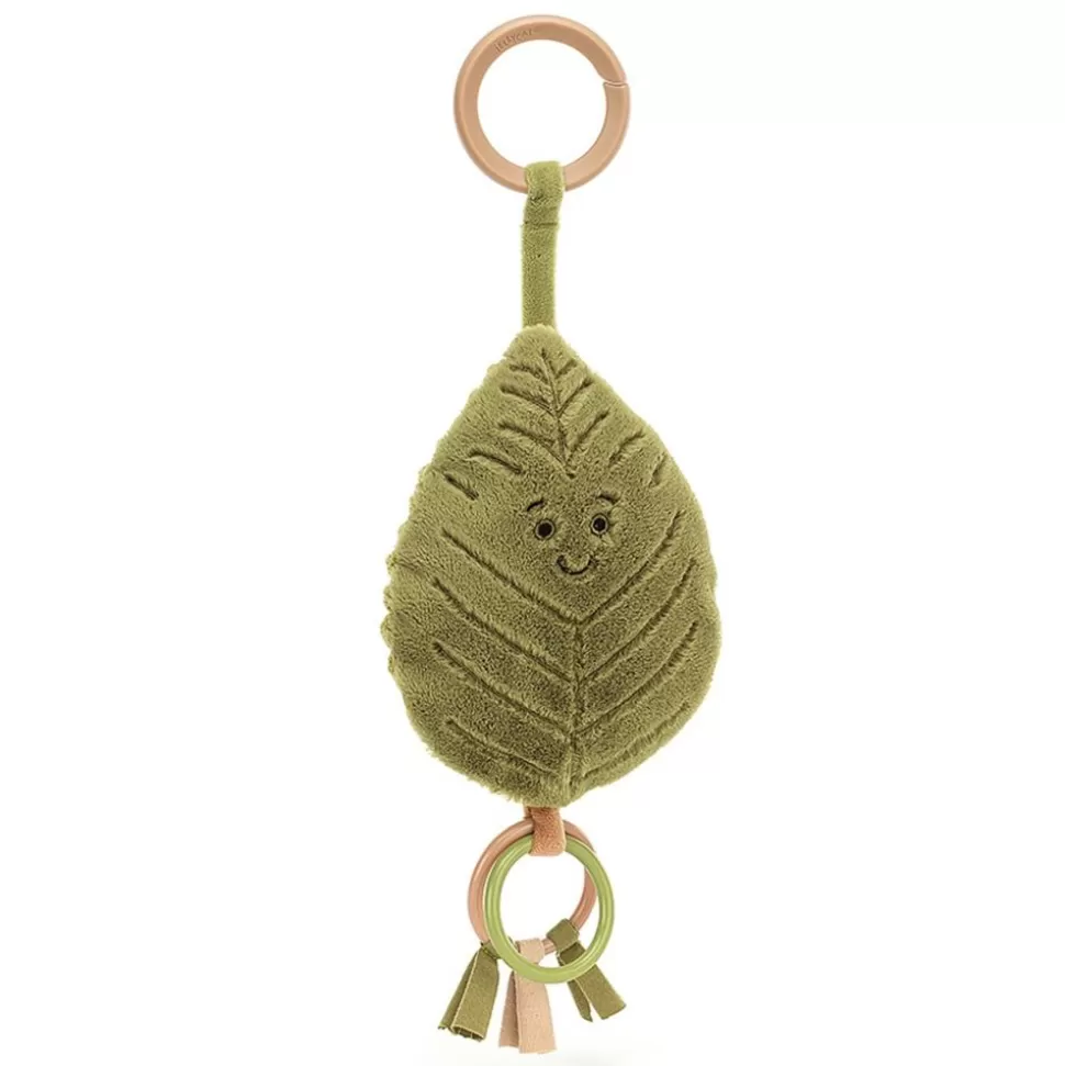 Jouet De Poussette Woodland Beech Leaf Ring Toy | Jellycat Store