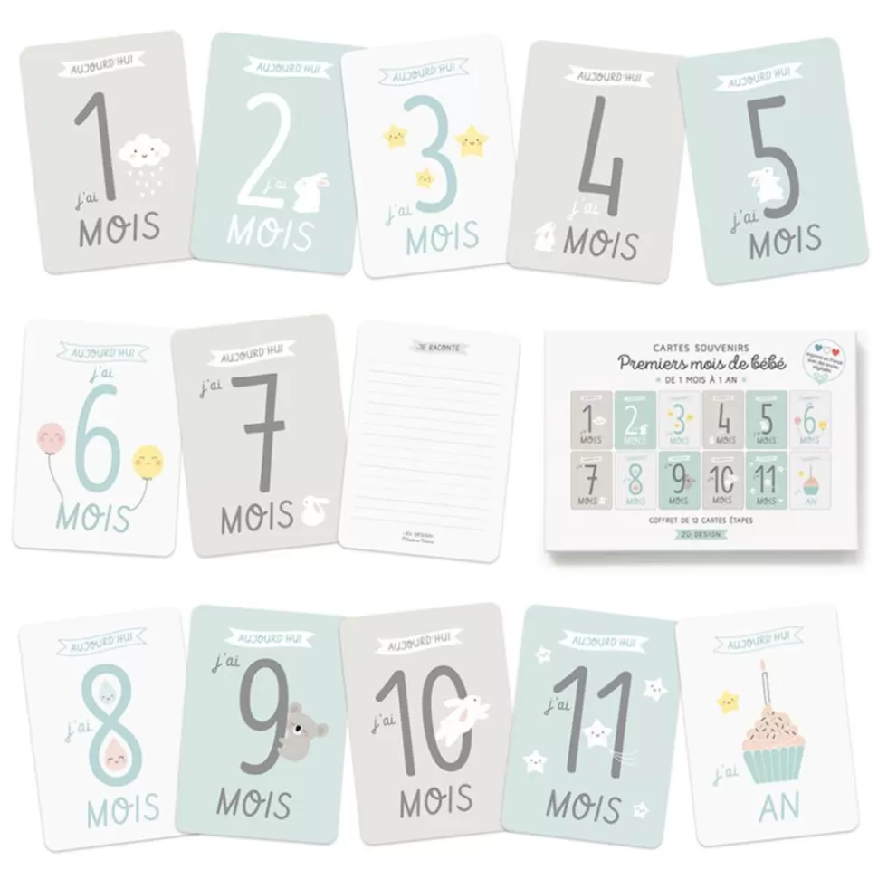 Kit Cartes Premiers Mois De Bebe | Zü Best Sale