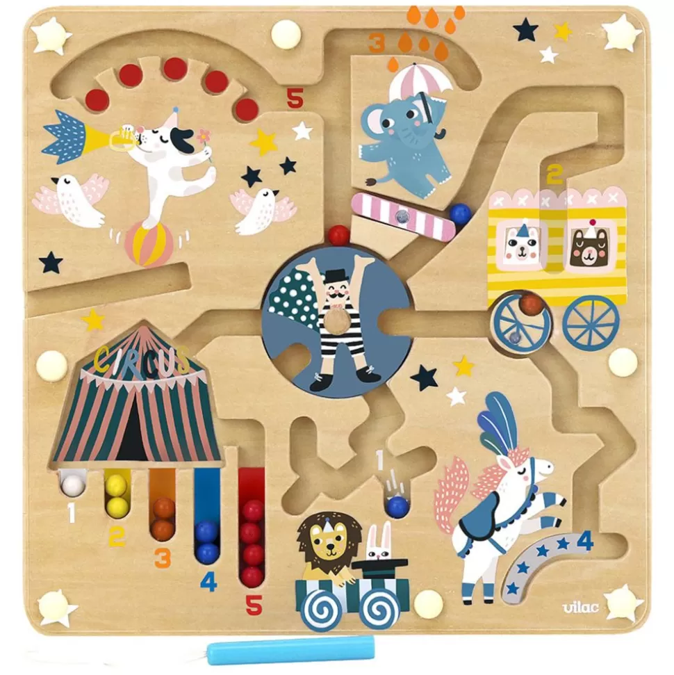 Labyrinthe Magnetique Circus - Michelle Carlslund | Vilac Flash Sale