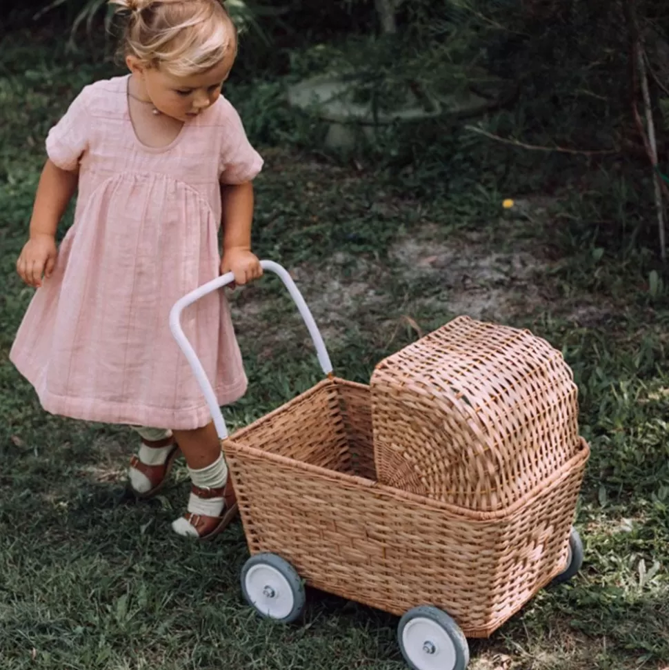 Landau Chariot Strolley En Rotin - Naturel | Olli Ella Discount