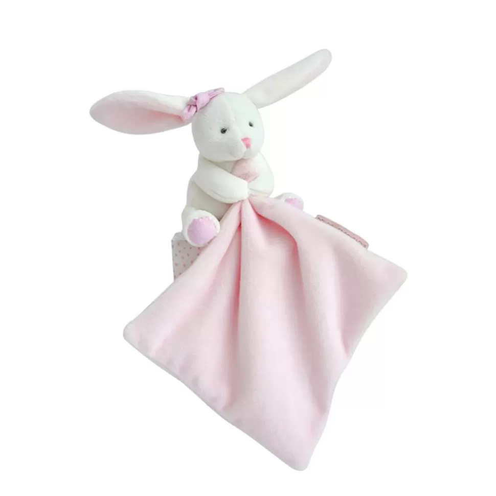 Lapin Boite Fleur - Rose | Doudou et Compagnie Sale