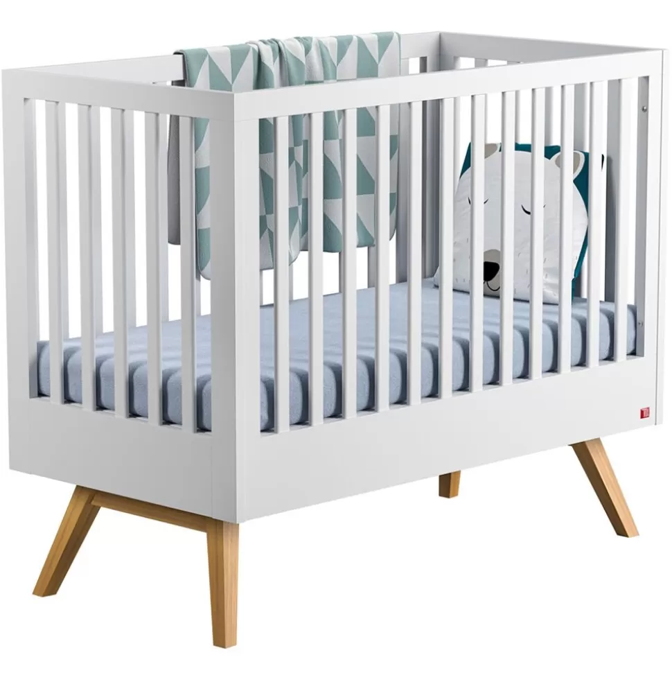 Lit Bebe Evolutif Nature Blanc - 70 X 140 Cm | Vox Meubles Online