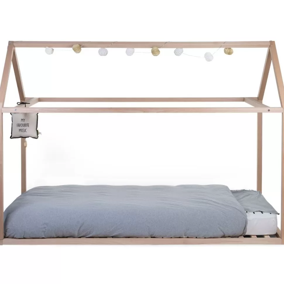 Lit Junior Cabane Naturel - 90 X 200 Cm | Childhome Sale