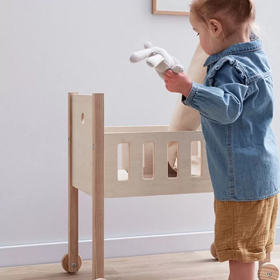 Lit Pour Poupees Avec Set De Lit - Nature | Kid's Concept Flash Sale