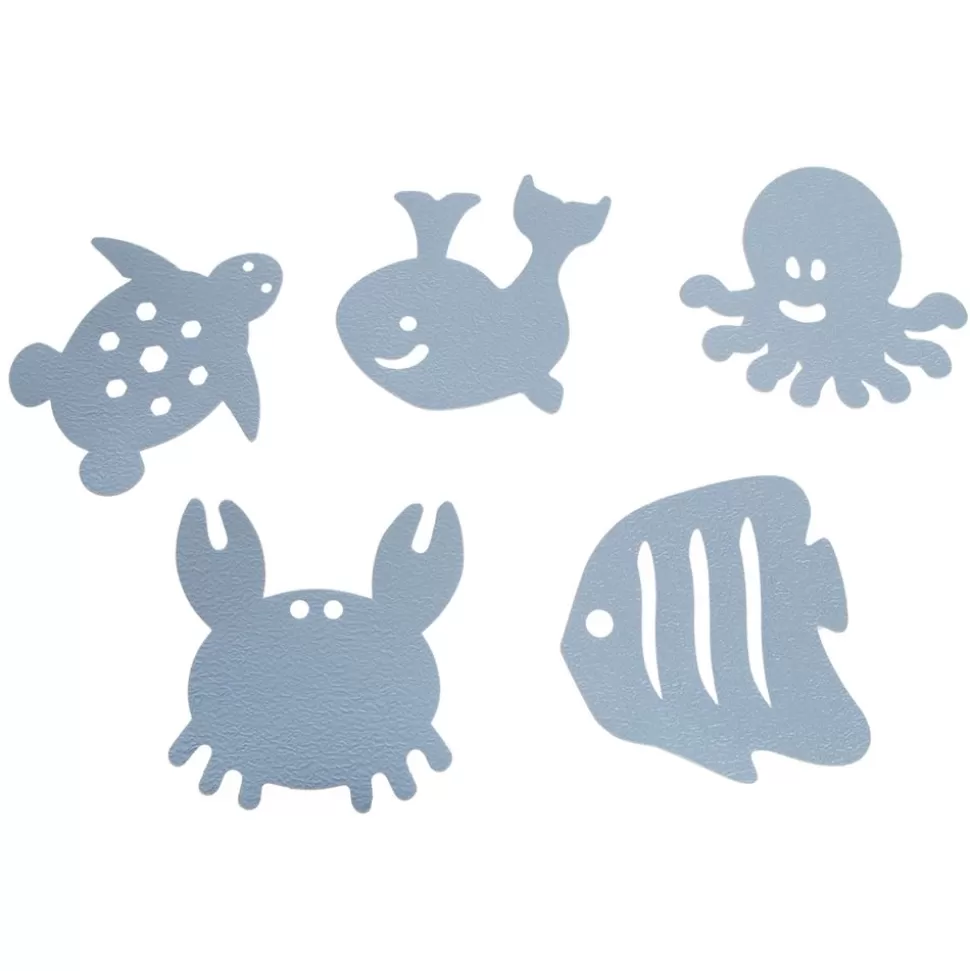 Lot De 10 Stickers Antiderapants Thermosensibles - Bleu | Dreambaby Online