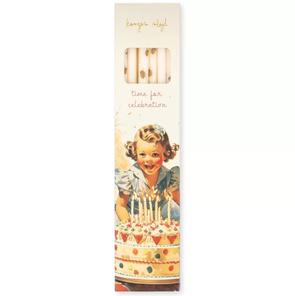 Lot De 12 Bougies D'Anniversaire - Lemon | Konges Sløjd Best Sale