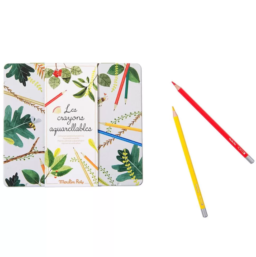 Lot De 24 Crayons Aquarelables - Le Jardin Du Moulin | Moulin Roty New