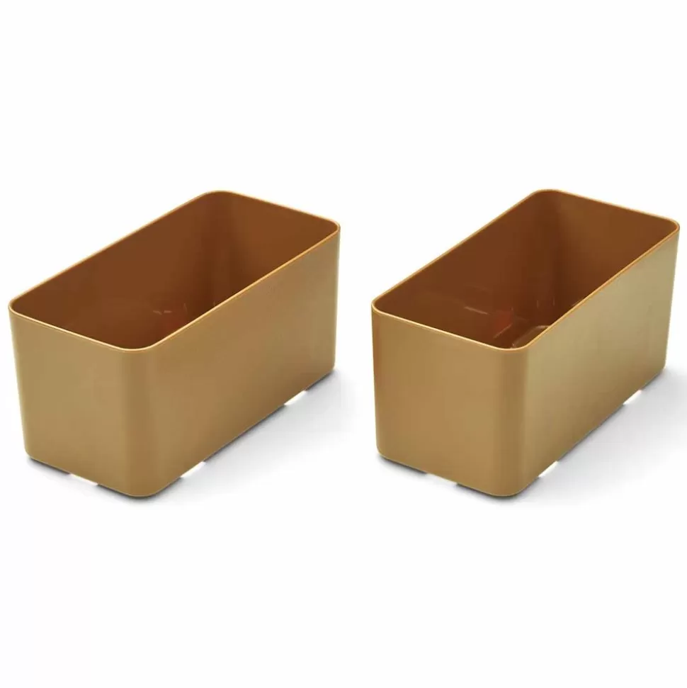 Lot De 2 Bacs De Rangement Jamal L - Golden Caramel | Liewood Best Sale