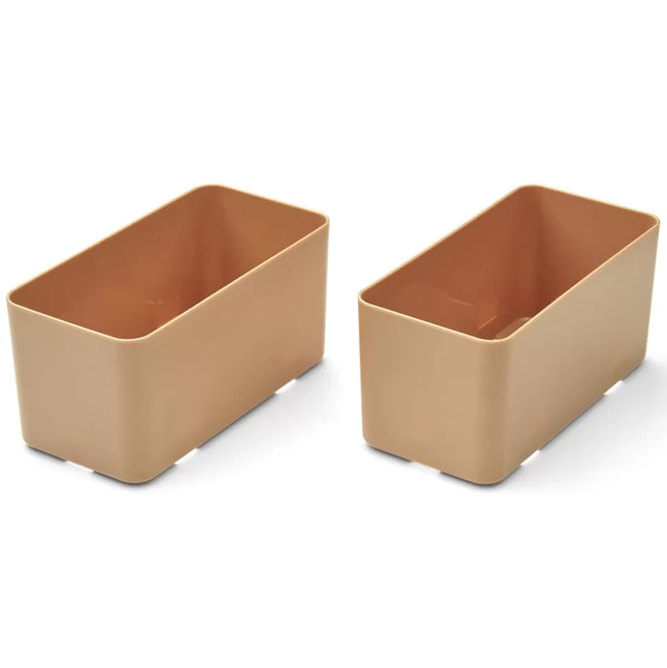 Lot De 2 Bacs De Rangement Jamal L - Tuscany Rose | Liewood Outlet