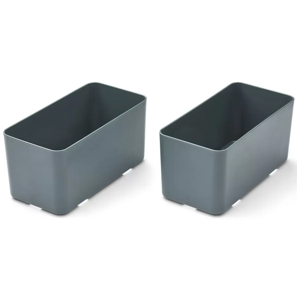 Lot De 2 Bacs De Rangement Jamal L - Whale Blue | Liewood Outlet