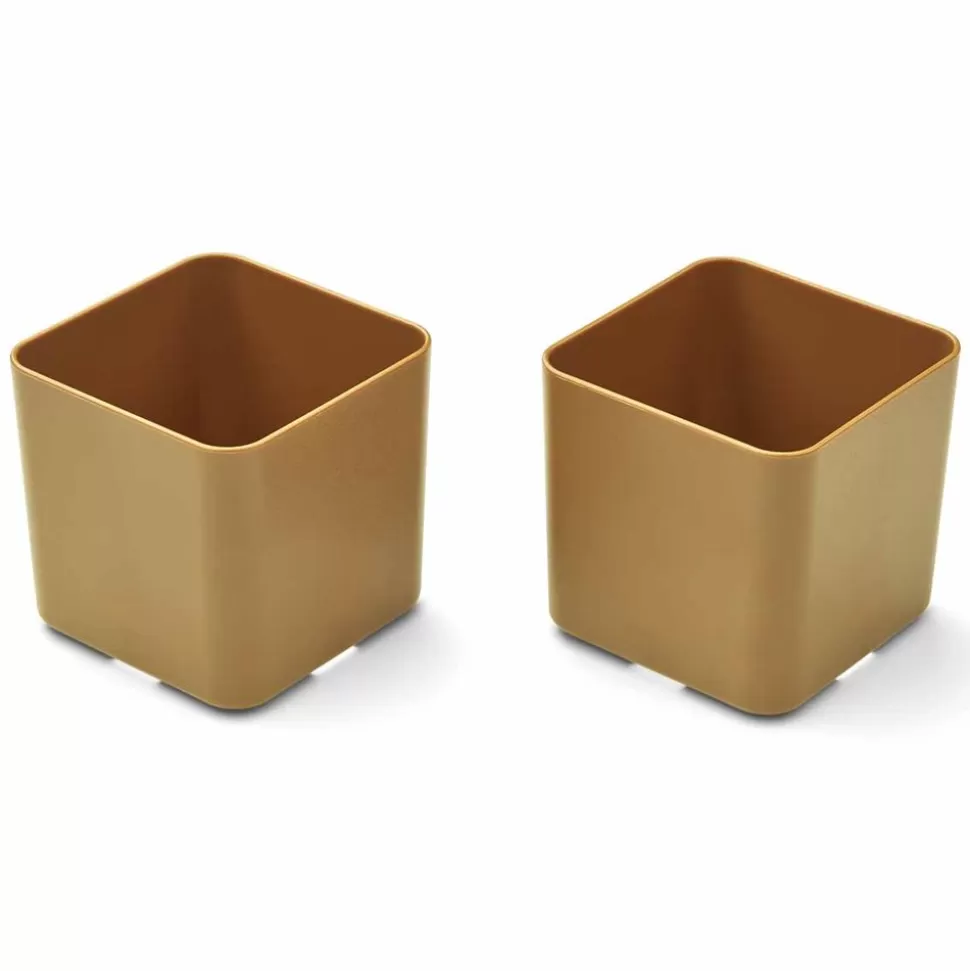 Lot De 2 Bacs De Rangement Jamal S - Golden Caramel | Liewood New