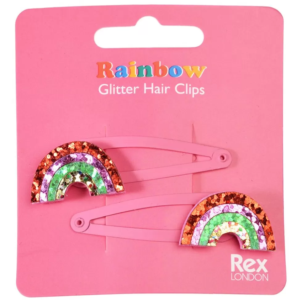 Lot De 2 Barrettes A Paillettes - Arc-En-Ciel | Rex London New