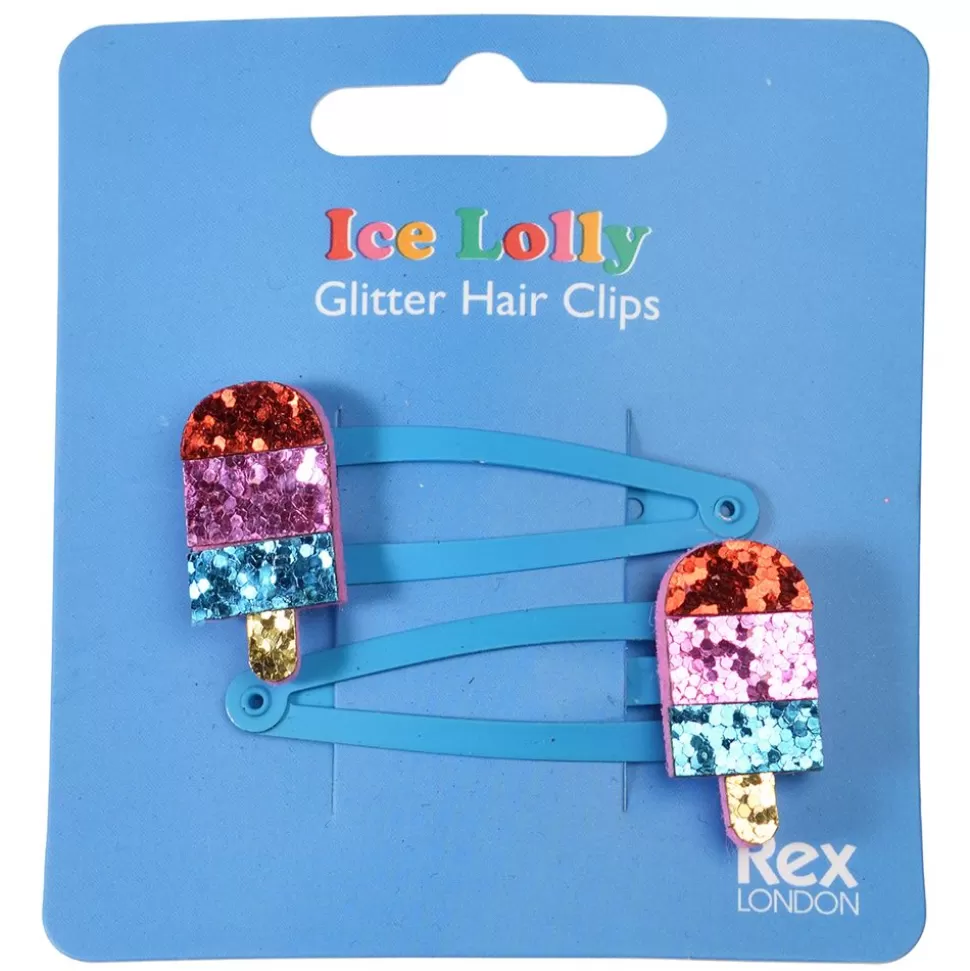 Lot De 2 Barrettes A Paillettes - Batonnet Glace | Rex London Cheap