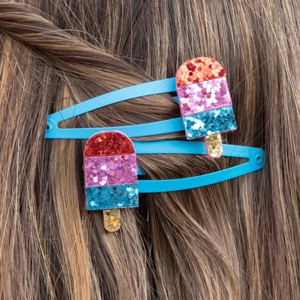 Lot De 2 Barrettes A Paillettes - Batonnet Glace | Rex London Cheap