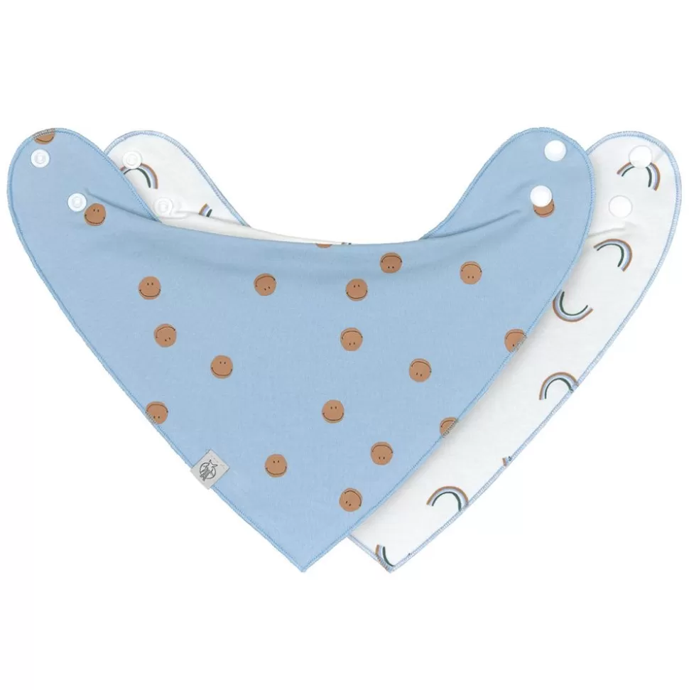 Lot De 2 Bavoirs Bandana Happy Rascals Smile - 0/24 Mois | LÄSSIG Shop