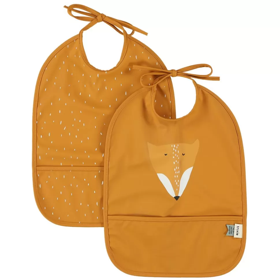 Lot De 2 Bavoirs Impermeables - Mr. Fox | Trixie Baby Flash Sale