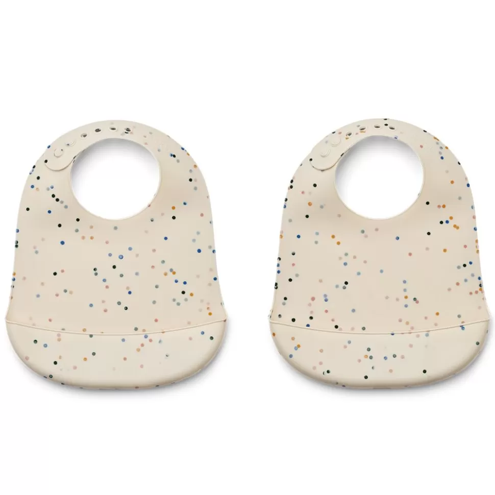 Lot De 2 Bavoirs Tilda - Splash Dots Sea Shell | Liewood Flash Sale