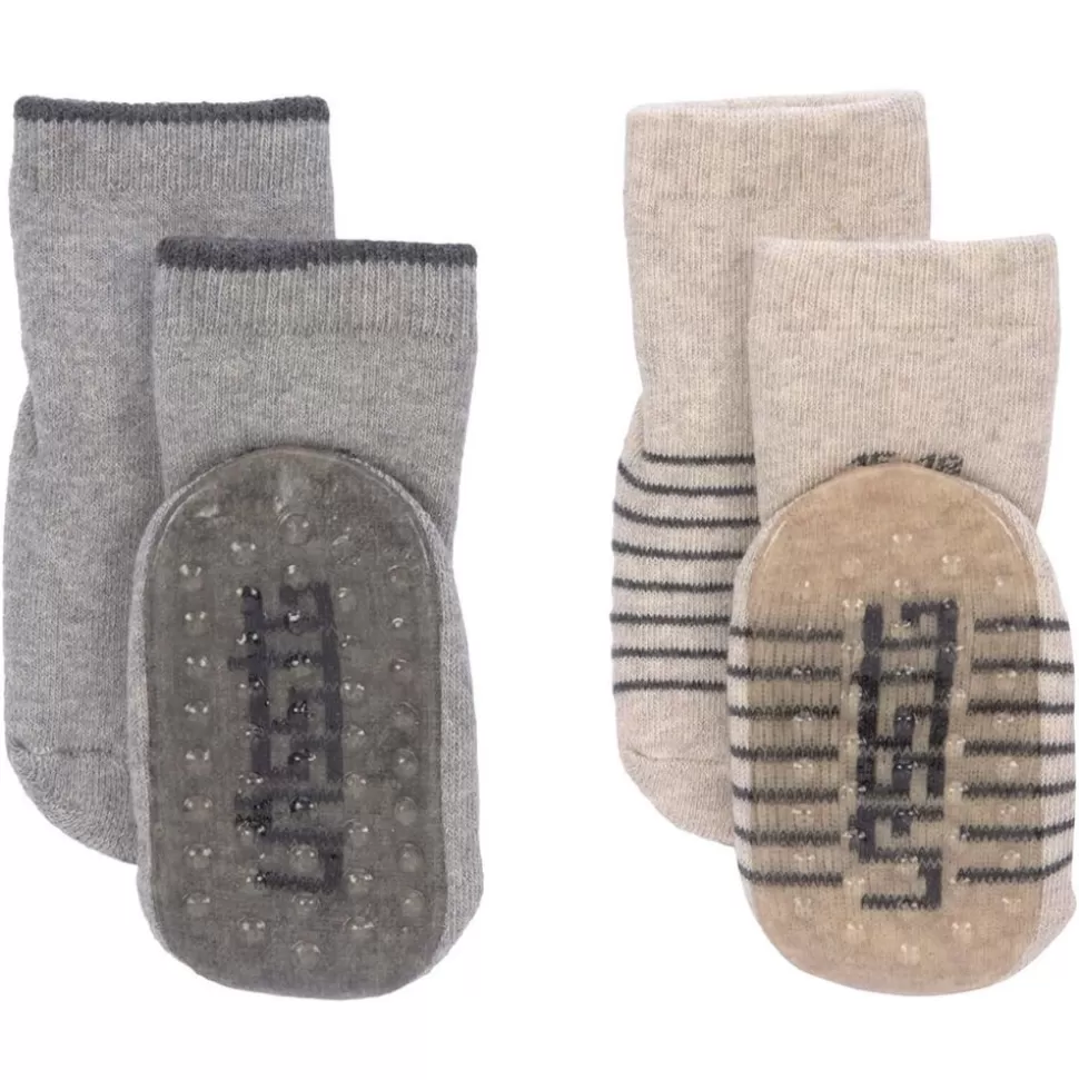 Lot De 2 Chaussettes Antiderapantes Gris - 23/26 | LÄSSIG Cheap