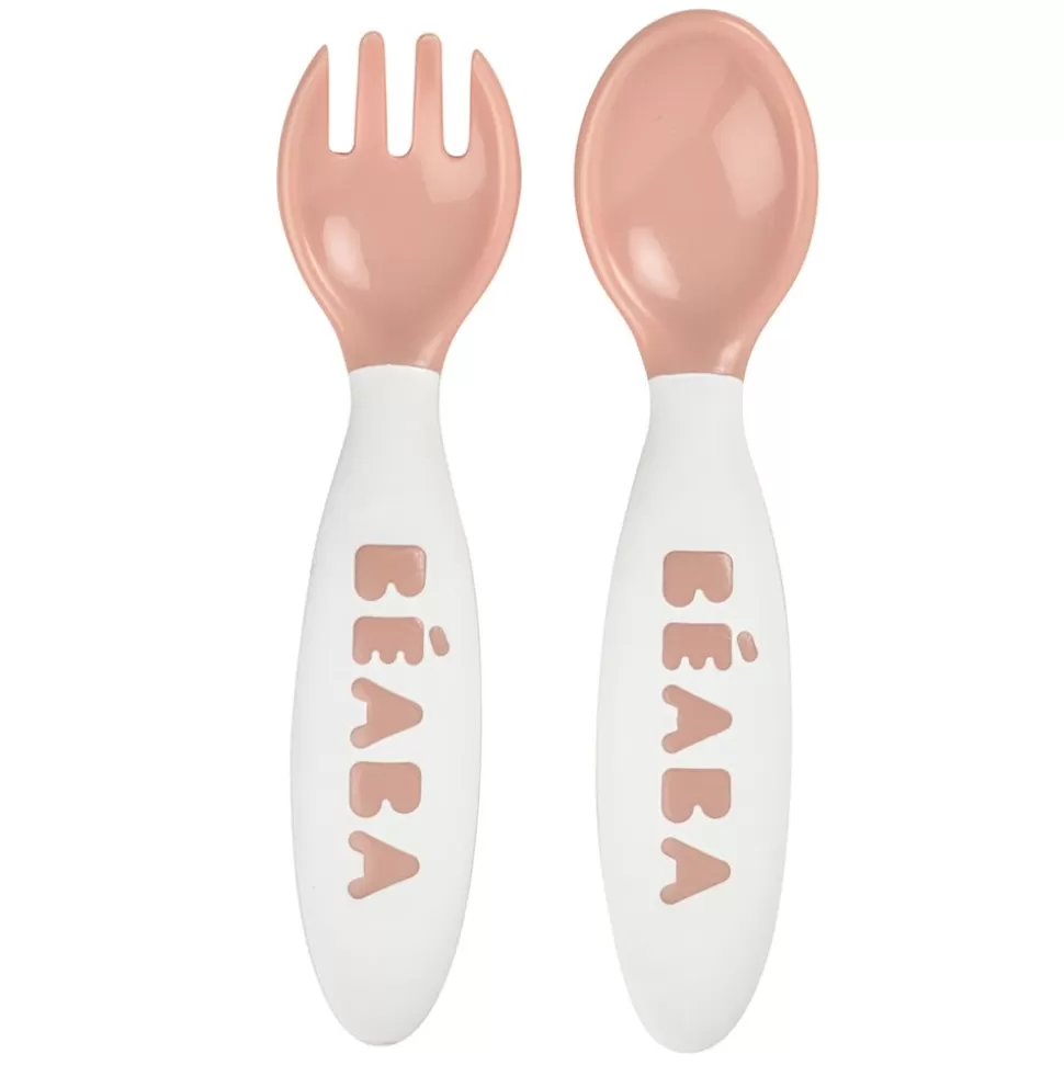 Lot De 2 Couverts Ergonomiques 2Eme Age - Nude | BÉABA Discount