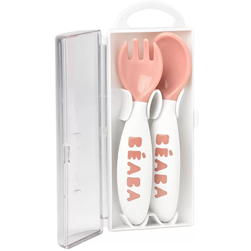 Lot De 2 Couverts Ergonomiques 2Eme Age - Nude | BÉABA Discount