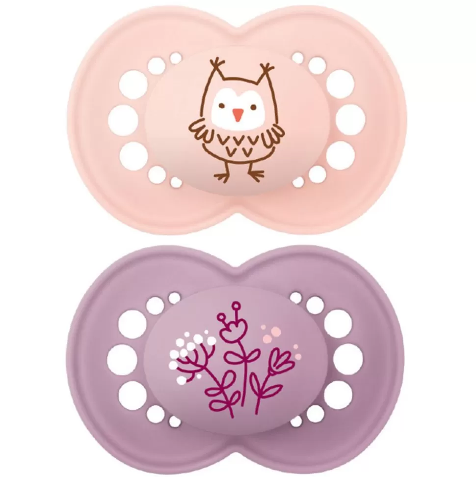 Lot De 2 Sucettes Original Colors Of Nature Motifs - 18 Mois + | MAM Discount