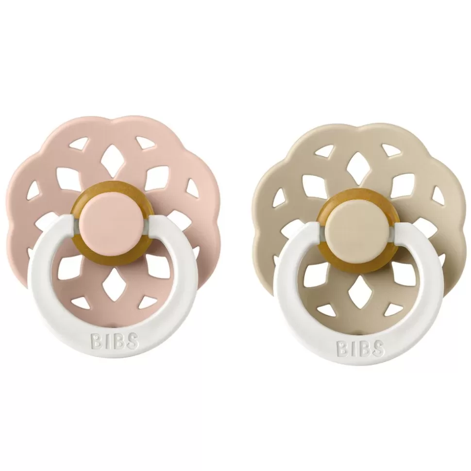 Lot De 2 Tetines Boheme Glow Blush & Vanilla - 0/6 Mois | Bibs New