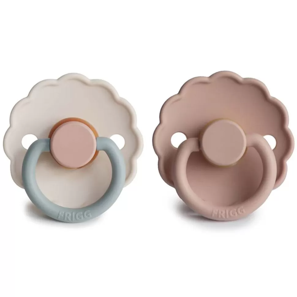 Lot De 2 Tetines Daisy Bloom Caoutchouc Blush & Cotton Candy - 6/18 Mois | Frigg Best Sale