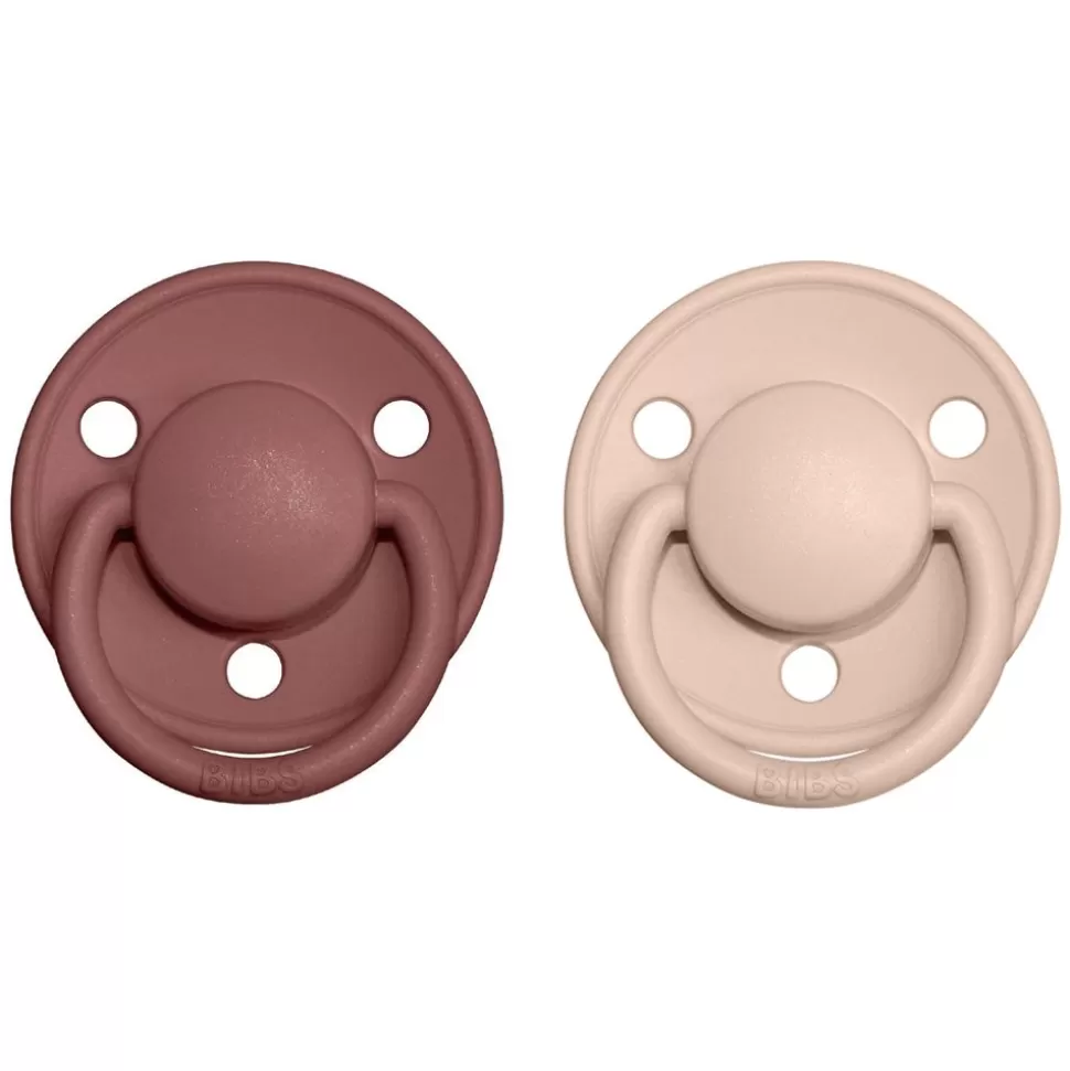 Lot De 2 Tetines De Luxe Woodchuck & Blush - Taille Unique | Bibs Clearance