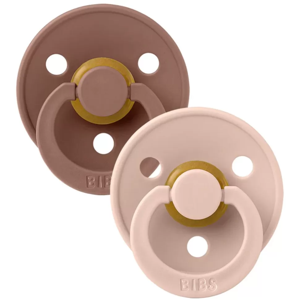 Lot De 2 Tetines Symetriques Woodchuck & Blush - 0/6 Mois | Bibs Store