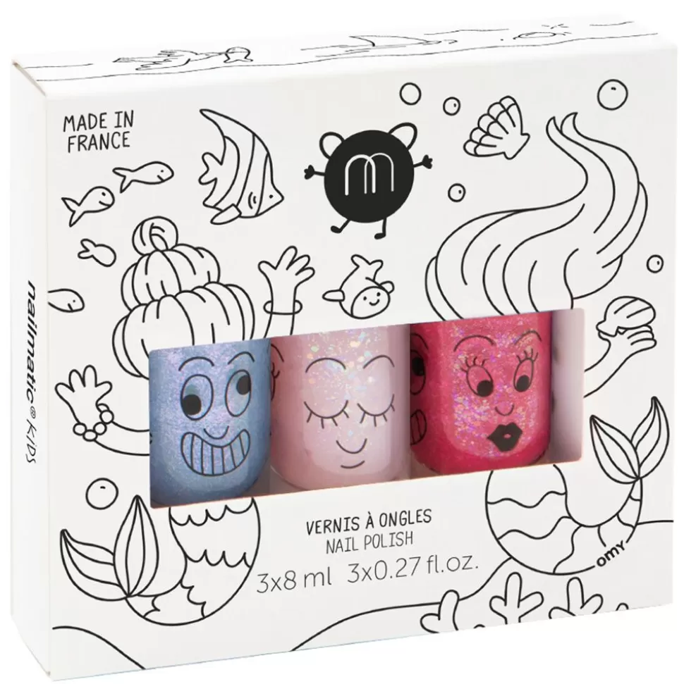 Lot De 3 Vernis A Ongles Biosources - Mermaid | Nailmatic Outlet