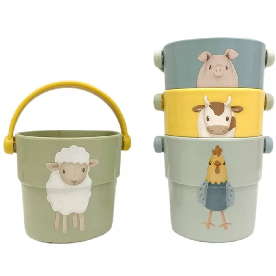 Lot De 4 Gobelets De Bain Little Farm | Little Dutch Flash Sale