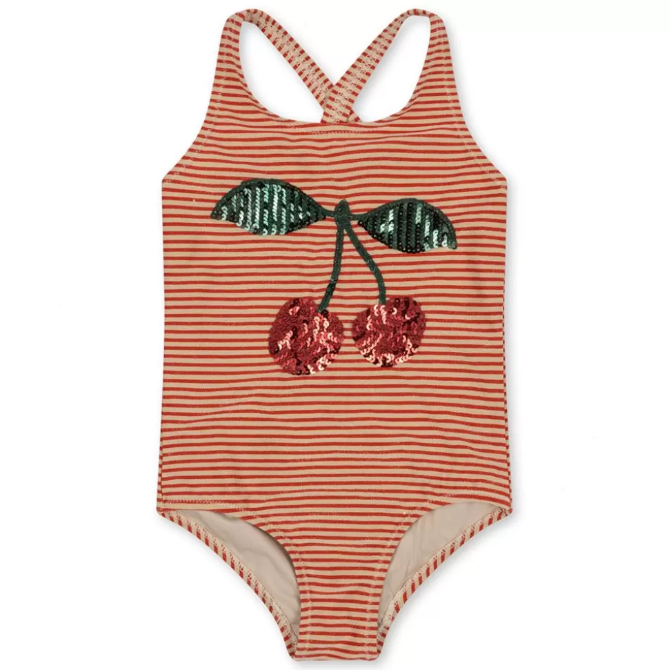 Maillot De Bain Jade Glitter Stripes - 18 Mois | Konges Sløjd Shop