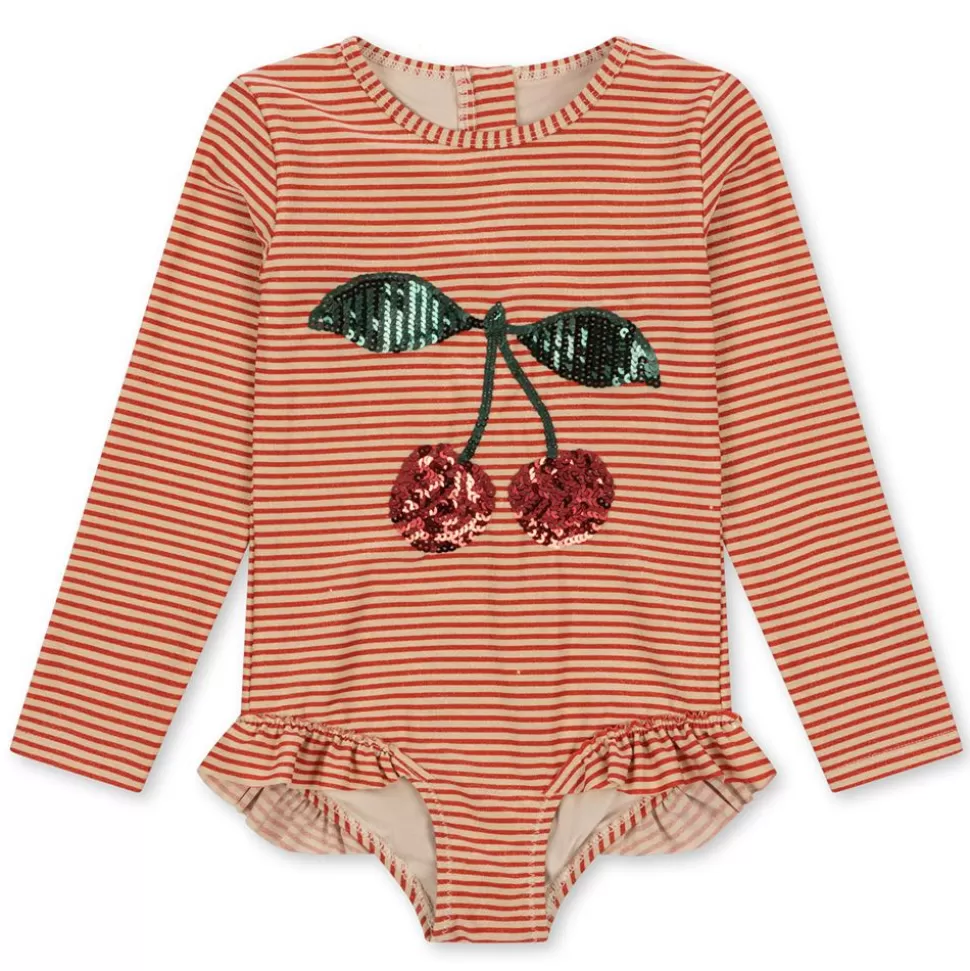 Maillot De Bain Jade Glitter Stripes - 6 Mois | Konges Sløjd Outlet