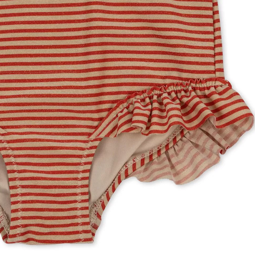 Maillot De Bain Jade Glitter Stripes - 6 Mois | Konges Sløjd Outlet