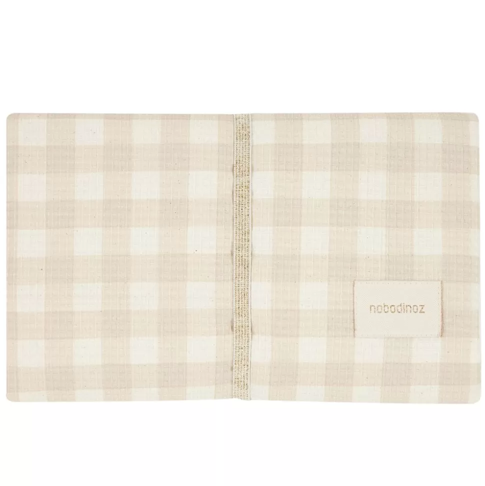 Matelas A Langer Impermeable Mozart - Ivory Checks | Nobodinoz Store