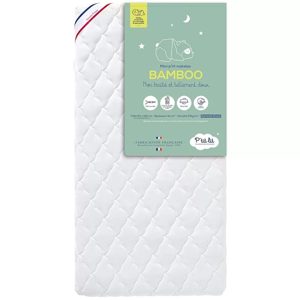 Matelas Mon P'Tit Matelas Bamboo - 60 X 120 Cm | P'tit Lit Fashion