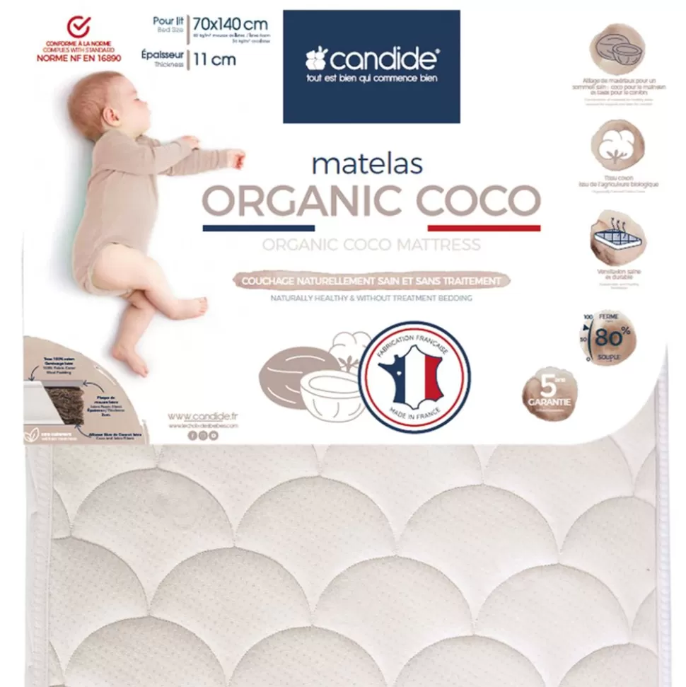 Matelas Organic Coco - 70 X 140 Cm | Candide Sale