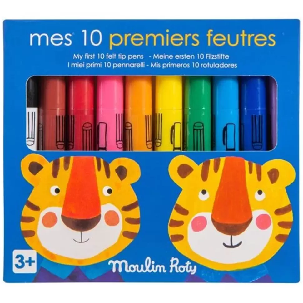 Mes 10 Premiers Feutres - Les Popipop | Moulin Roty Discount