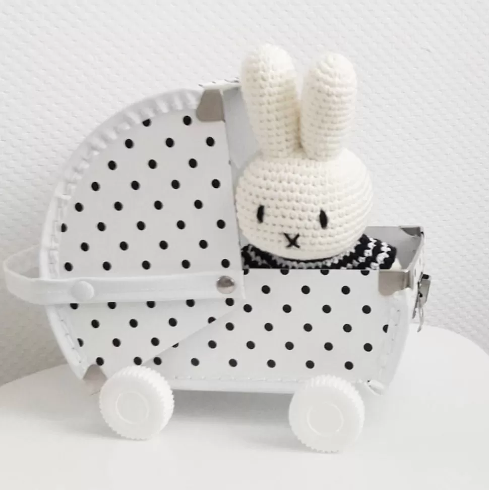 Miffy Rayures Noires Et Blanches - Moyen | Just Dutch Best Sale